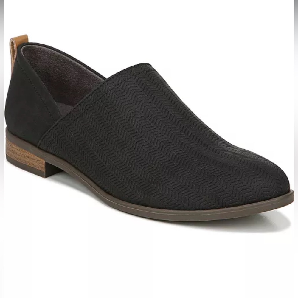 Women's Ruler Slip-On Shooties - Black Embossed Faux Leather